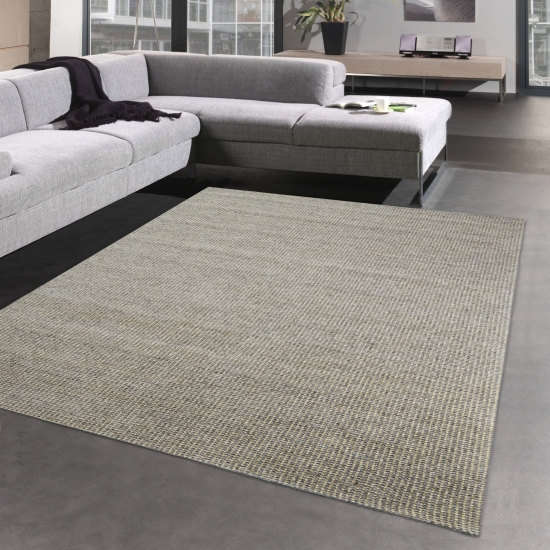 Teppich für Schlaf- & Gästezimmer in gold grau