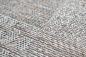 Preview: Indoor & Outdoor Teppich Sisal Optik Balkon Küche Terrasse Wohnzimmer Karomuster grau-beige