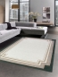 Preview: Teppich modern Wohnzimmer Teppich grau creme