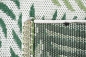 Mobile Preview: Sisal Teppich Indoor & Outdoor Terrasse Balkon Küche Wohnzimmer Palmen Zweige creme grün