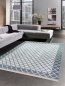 Preview: Teppich Wohnzimmerteppich marokkanisches Muster waschbar grau