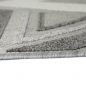 Preview: In- & Outdoor Sisalteppich mit abstraktem Dreiecksmuster in creme grau