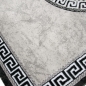 Mobile Preview: Orientalischer Teppich mit Bordüre & Glitzergarn creme grau