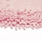 Preview: Badematten Set 2-teilig - waschbar - Blätterdesign in pink