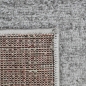 Preview: Modern abstrakter Wellen-Karo Designerteppich in rot anthrazit