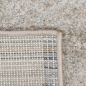 Preview: Modern abstrakter Wellen-Karo Designerteppich in beige anthrazit