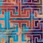 Preview: Faszinierender Teppich mit abstraktem Muster in bunt