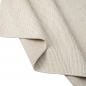 Preview: Stillvoller handgewebter Uni Wollteppich in creme
