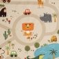 Preview: Kinderteppich Safari / Straße Spielteppich waschbar beige