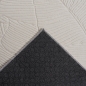 Preview: Schöner warmer Teppich mit elegantem Blättermuster in creme
