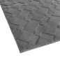 Preview: Schöner warmer Teppich mit elegantem Rautenmuster in anthrazit