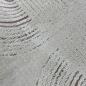 Preview: Wohnzimmer Teppich 3d-Effekt mit gestreiftem Muster in Creme Grau