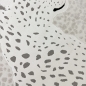Preview: Kinderzimmer Teppich Weich Leopard 3D-Effekt allergikergeeignet in creme grau