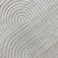 Preview: Moderner Outdoor Teppich Wetterfest Terrasse Balkon Boho-Style hochwertig pflegeleicht Beige