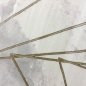 Preview: Teppich mit Marmormuster und goldenen Linien: Zeitlose Eleganz mit edlen Akzenten