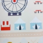Preview: Kinderteppich pflegeleicht rutschfest mit Stadt Motiv in Beige