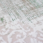 Preview: Orientalischer Wollteppich - verwaschener Effekt - grün