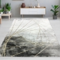 Preview: Teppich mit Marmormuster und goldenen Linien: Zeitlose Eleganz mit edlen Akzenten