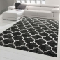 Preview: Stilvoller Orient-Teppich im Marokko-Stil grau schwarz