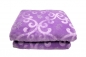Mobile Preview: Tagesdecke Bettüberwurf Decke mit Ornamenten in lila silber