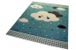 Preview: Teppich Kinderzimmer Kinderteppich Wolken blau