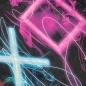 Preview: Gaming-Teppich mit lebendigen Neon-Farben und ikonischen Symbolen