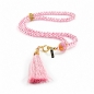 Preview: Rosa Gebetsset mit ornamentiertem Teppich Gebetskleid und Kette