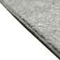 Preview: Wohnzimmerteppich Designer Teppich modern kurzflor vintage seitlich gekettelt in grau creme