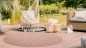Preview: Teppich In- & Outdoor Sisal Balkon Küche Garten Flur Läufer Uni rosa