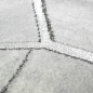 Preview: Teppich modern Wohnzimmerteppich geometrisches Muster grau