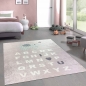 Preview: Kinderteppich ABC Alphabet Spielteppich mit Elefant rosa