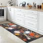 Preview: Waschbarer Küchenläufer Teppich mit Gewürzen in gelb rot
