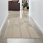 Preview: Moderner Recycling-Teppich • ovale Linienformen • in beige