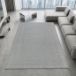 Preview: Recycling Teppich Grau Ornament Stil modern Wohnbereich