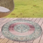 Preview: Teppich Outdoor Orientteppich Wohnzimmerteppich Ornamente in rosa