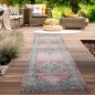 Mobile Preview: Teppich Outdoor Orientteppich Wohnzimmerteppich Ornamente in rosa