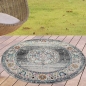 Preview: Teppich Outdoor Orientteppich Wohnzimmerteppich Ornamente in grau