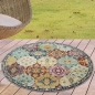 Preview: Teppich Outdoor Orientteppich Wohnzimmerteppich Ornamente bunt