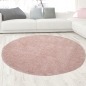 Preview: Flauschiger Teppich kuschelig warm in rosa