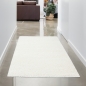 Preview: Shaggy Teppich Hochflor Teppich creme uni