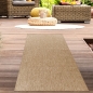 Preview: In- und Outdoorteppich Niedrigflor wetterfest einfarbig in Beige