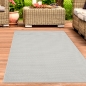 Preview: Klassischer Teppich für drinnen & draußen schlicht in creme