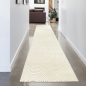 Preview: Moderner Teppich für Wohnzimmer mit Bogenmuster in creme