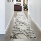Preview: Teppich modern Wohnzimmerteppich Marmor Optik in creme grau gold