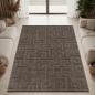 Preview: Teppich Designer Dunkelbraun elegant strukturiert modern