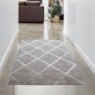 Preview: Skandinavischer Teppich für Flur & Wohnzimmer - grau