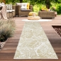 Preview: Tropisch exotischer Teppich In- Outdoor in beige