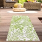 Preview: Tropischer Outdoor-Teppich für Terrasse und Garten in grün