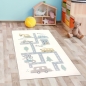 Preview: Teppich Kinderzimmer allergiker-freundlich Auto-Bagger creme