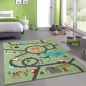 Preview: Kinderteppich Safari / Straße Spielteppich waschbar grün